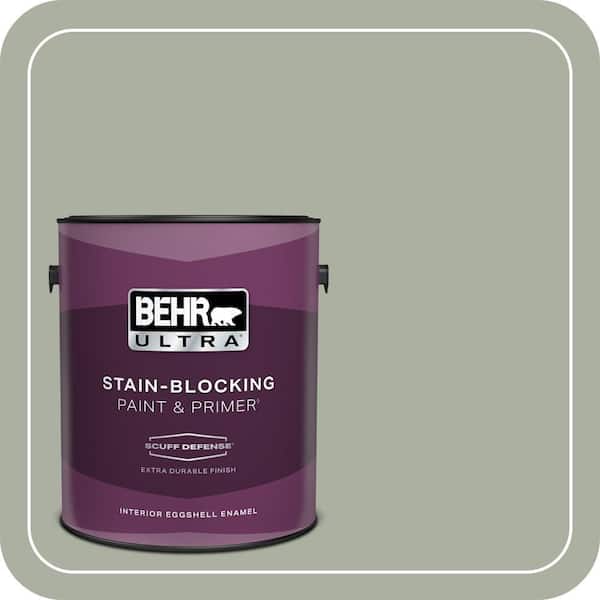 BEHR ULTRA 1 gal. #ICC-67 Meditation Extra Durable Eggshell Enamel Interior Paint & Primer