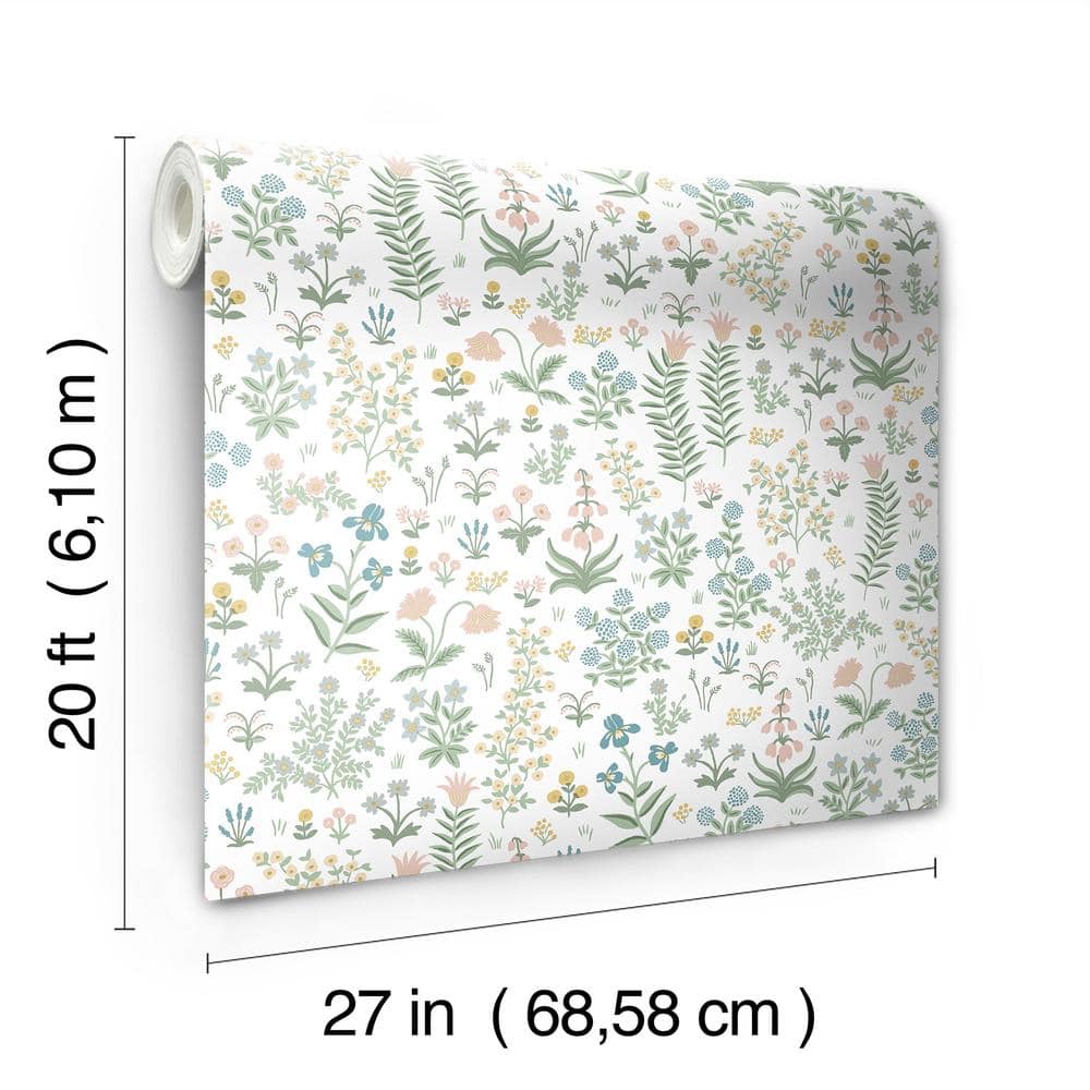 Menagerie Garden Multicolor Floral Peel and Stick Wallpaper