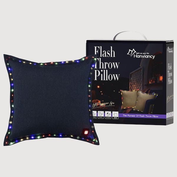 EPIPHANY DOUBLED INC Outdoor Blue 18 x 18 Throw Pillow