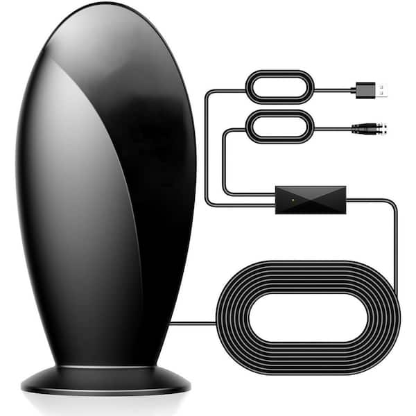 EKIEUDL Digital TV Antenna Indoor 1200Miles Range for Smart and Older TVs Supports 4K with Amplifier Signal Booster 18ft Cable