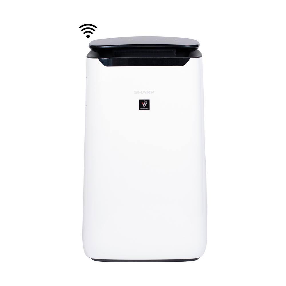 White Smart HEPA Air Purifier with Alexa Compatibility