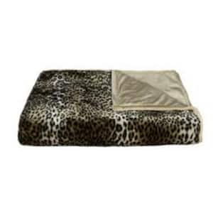 Josephine Leopard Modern Faux Fur Throw Blanket