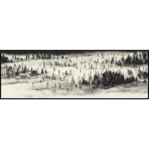 "Fog Always Lift" by Marmont Hill Floater Framed Canvas Nature Art Print 15 in. x 45 in.