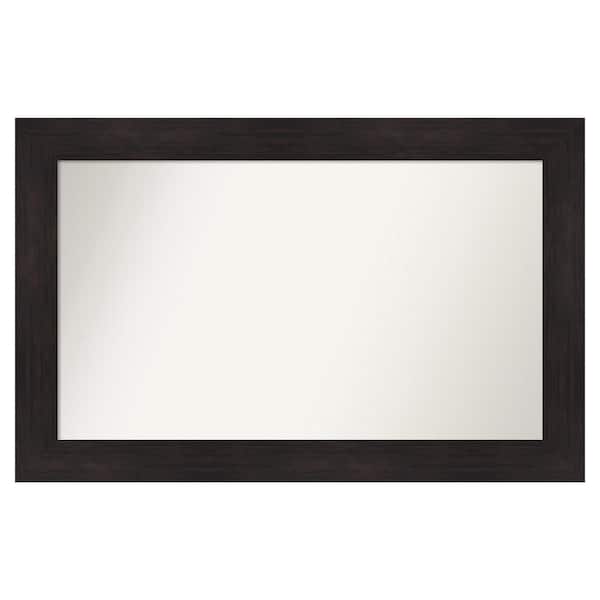 Amanti Art Furniture Espresso 41.75 in. x 26.75 in. Custom Non-Beveled Satin Recyled Polystyrene Bathroom Vanity Wall Mirror