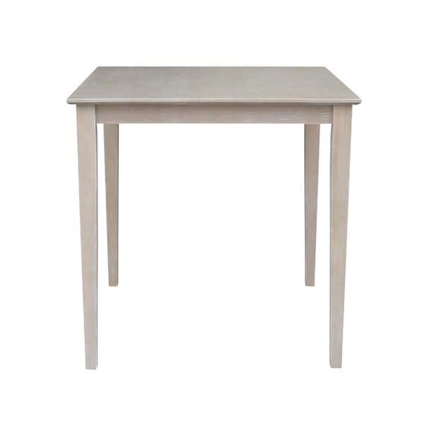 International Concepts Weathered Taupe Gray Shaker Counter Height Table