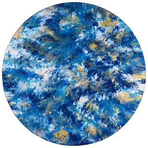 Copeland Pacifica 8 ft. x 8 ft. Round Abstract Area Rug
