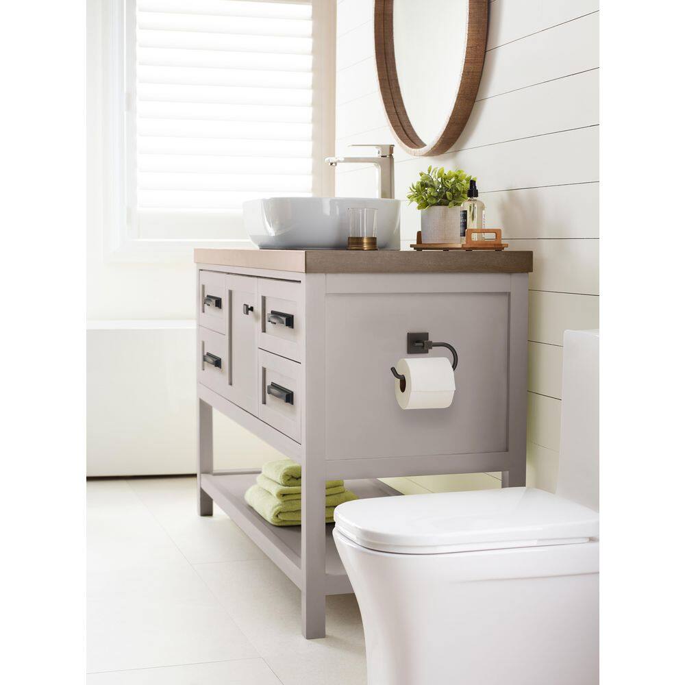 Oil-Rubbed Bronze Single Post Wall Mount Toilet Paper Holder