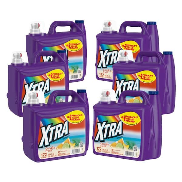 Xtra Calypso Fresh Liquid Laundry Detergent  172-Loads, 206.4 fl.oz., 6-Pack