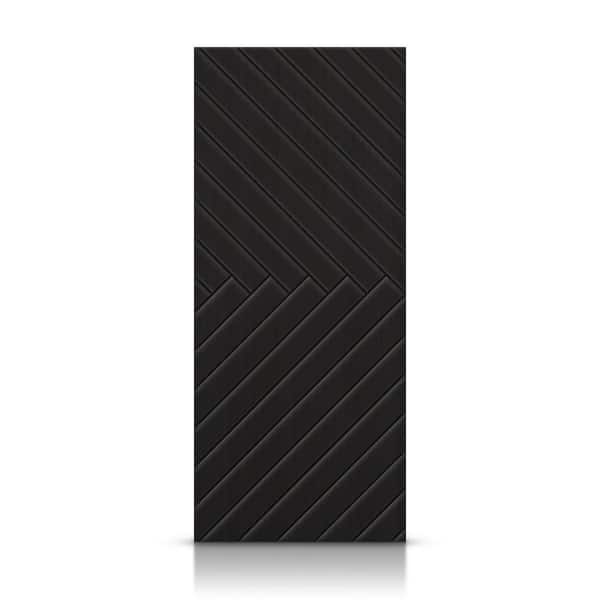 CALHOME 42 in. x 80 in. Hollow Core Black Painted Composite MDF Interior Door Slab