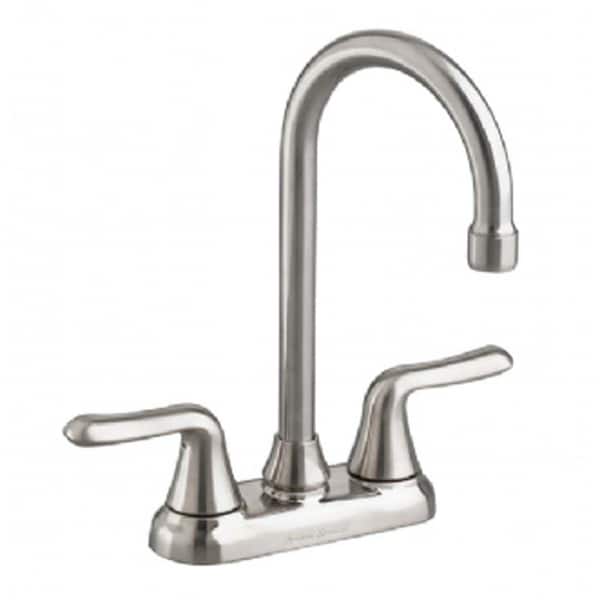 American Standard Colony Soft 2-Handle Bar Faucet with 1.5 gpm in Stainless Steel