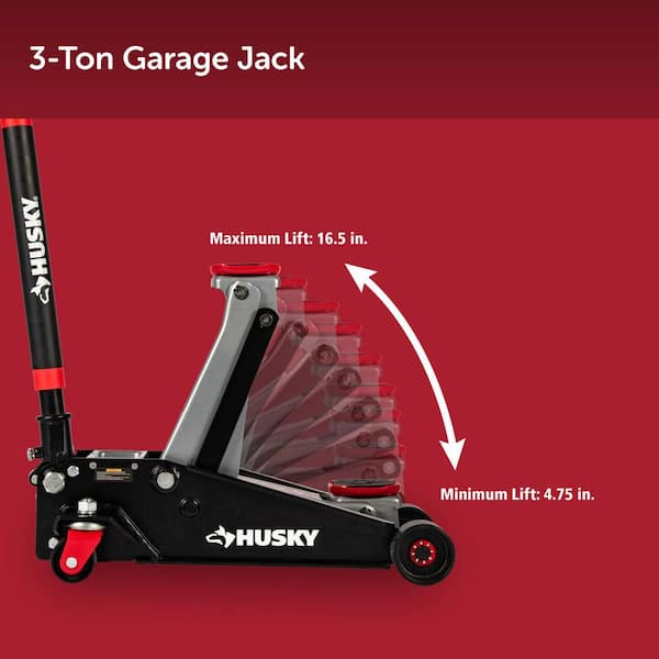 Husky 3 Ton Garage Jack HD00107NUJ-HV-TH - The Home Depot