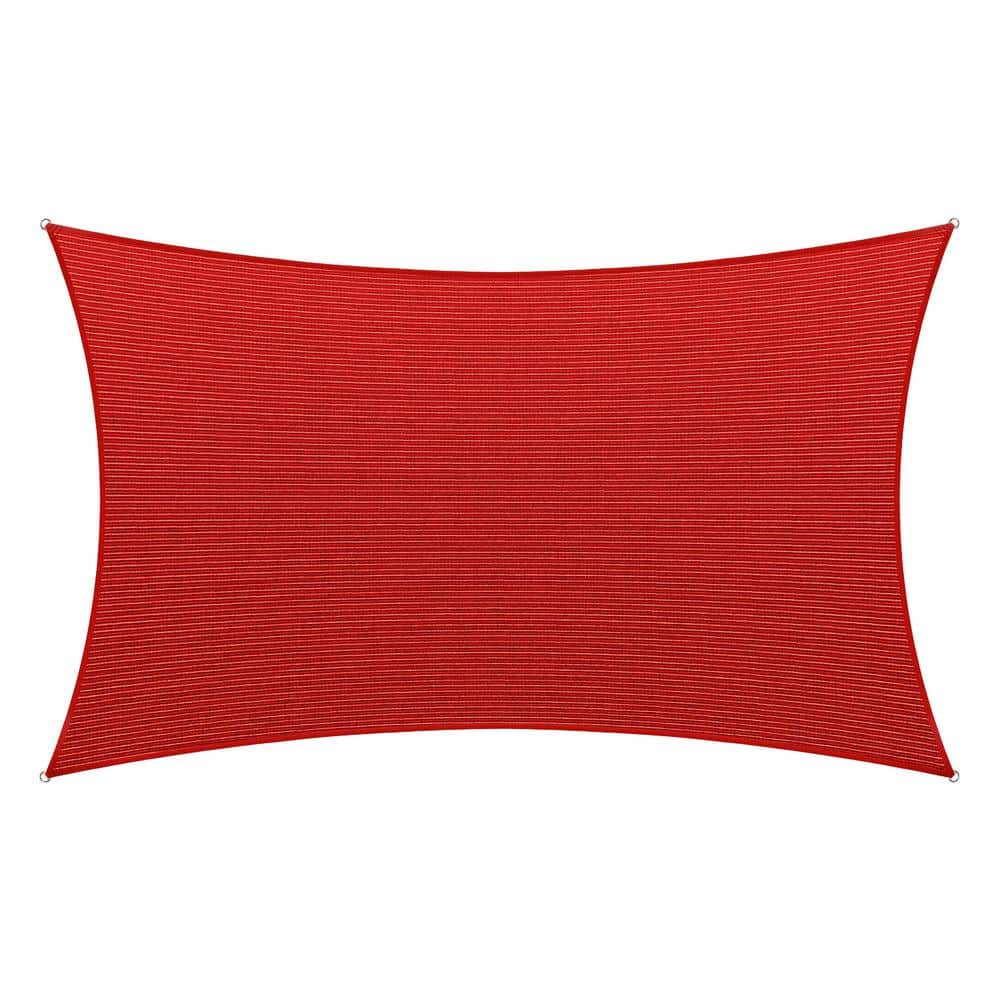 12 ft. x 16 ft. Red Rectangle Shade Sail