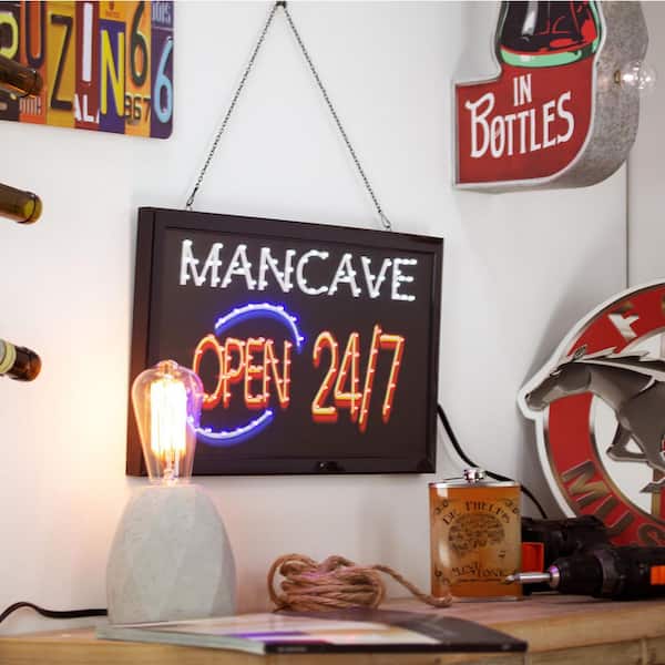 American Art Decor American Art Decor Framed LED Wall Sign – Retro