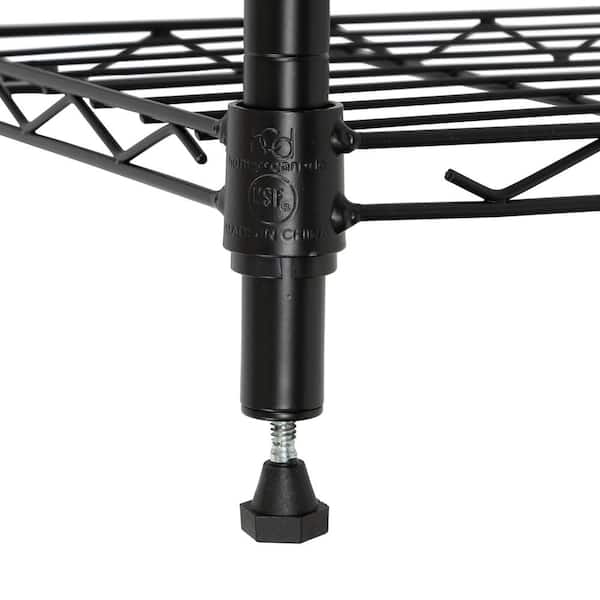 とこカエルオーダーラック Honey Can Do Steel 20 in. W x 72 in. H x 10 in. D 6-Tier L Corner