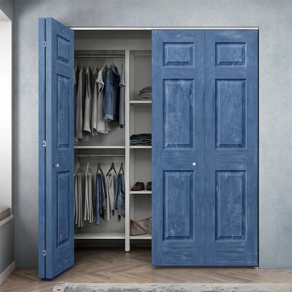 Have a question about CALHOME 48 in. x 80 in. Vintage Blue Stain 6