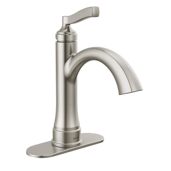 Faryn Single Handle Single Hole Bathroom Faucet in Brushed Nickel