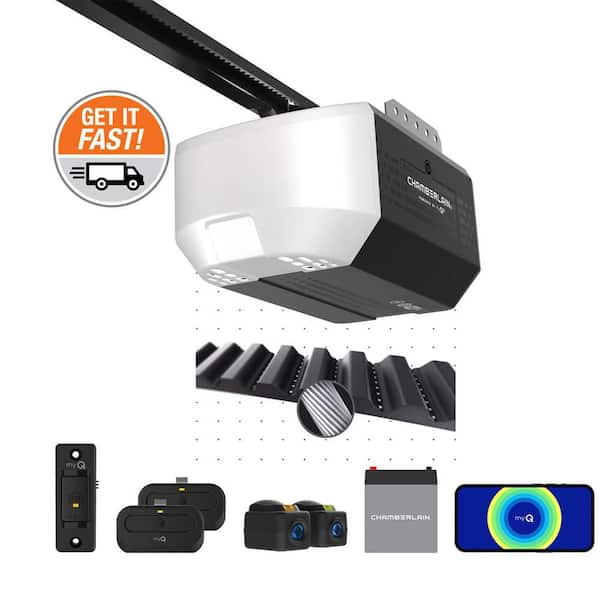 1/2 HP Smart Belt Drive Garage Door Opener with Battery Backup