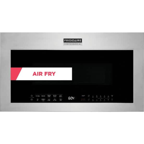 Professional 30 in. 1.9 cu. ft. Over-the-Range Microwave in Stainless Steel with Vent and Air Fry