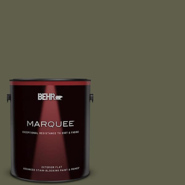 BEHR MARQUEE 1 gal. #MQ6-58 Fig Tree Flat Exterior Paint & Primer
