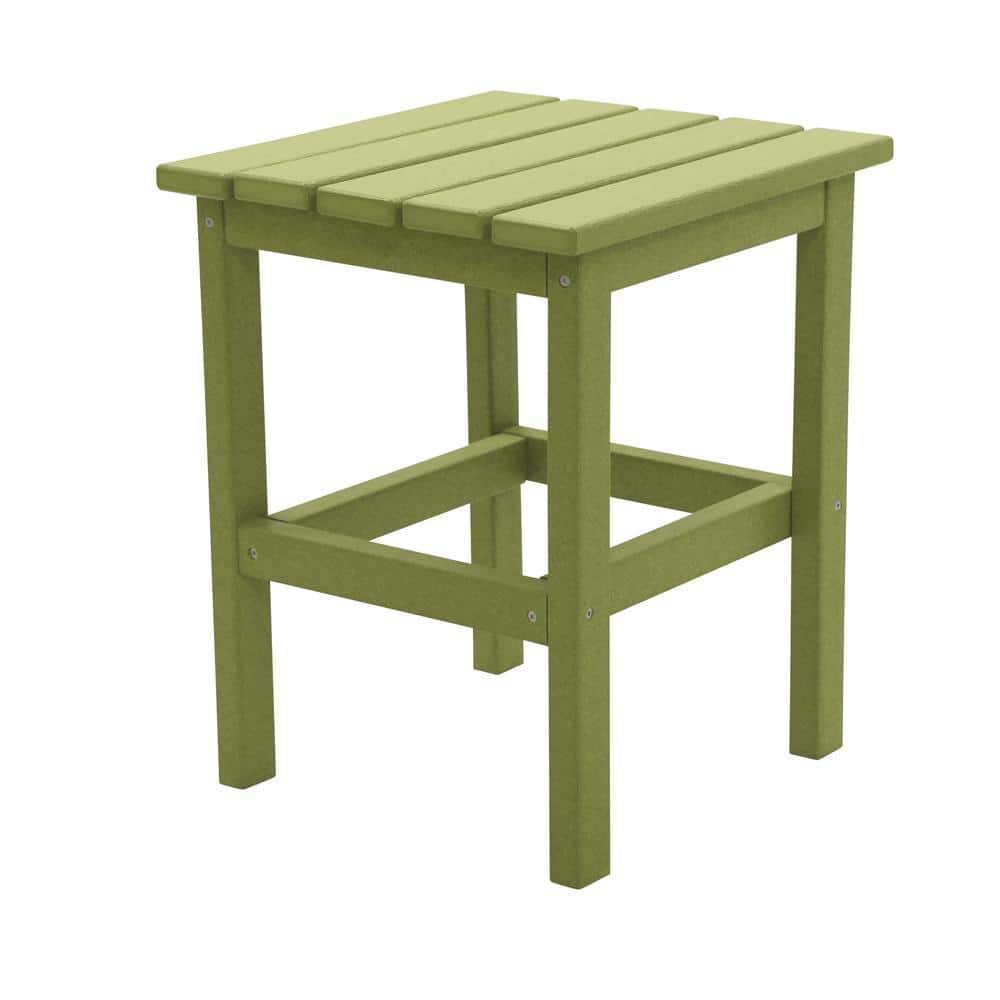 DUROGREEN Icon Lime Square Plastic Outdoor Side Table SST1515LI