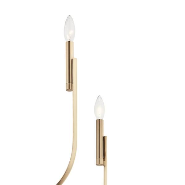KICHLER Livadia 47.75 in. 8-Light Champagne Bronze Modern Candle