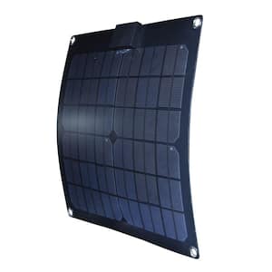 15-Watt Semi-Flex Monocrystalline Solar Panel for 12-Volt Charging