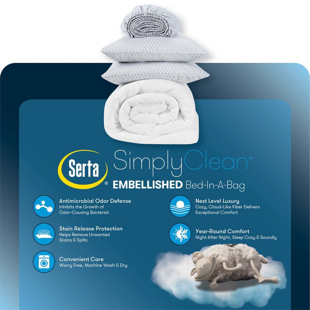 King Pink Microfiber Reversible Bed in a Bag Set