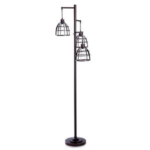 Niki 72.5 in. Rubbed Bronze Floor Lamp