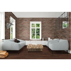 Noble Red 2.25 in. x 10.75 in. Clay Brick Look Corner Wall Tile (1.7 sq. ft./Case)