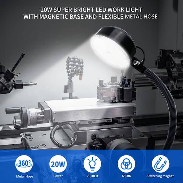 20 Volt 2000 Lumen LED Magnetic Flexible Work Light Plug-In