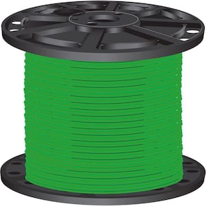2,500 ft. 10 Green Solid CU THHN Wire