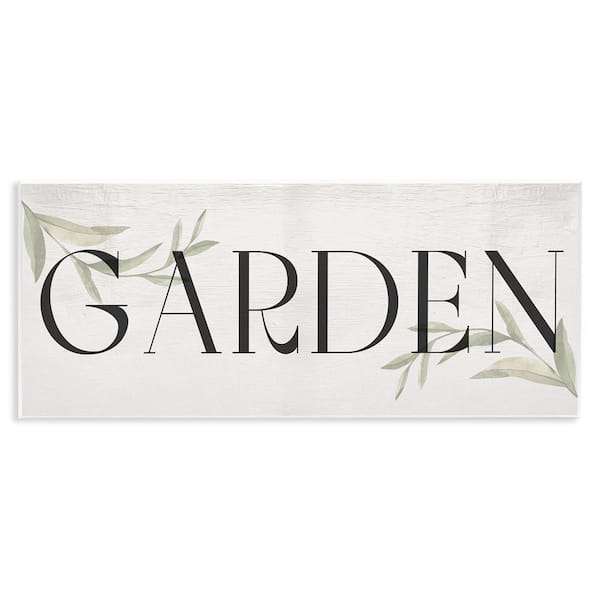 Stupell Industries Garden with Plant Sprigs by Daphne Polselli Unframed Nature Graphic Art Print 7 in. x 17 in.