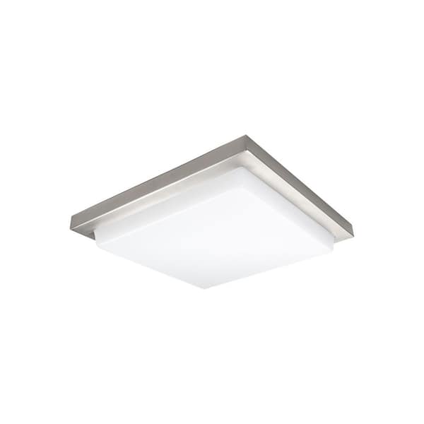 WAC LIMITED Metro 12 in. 1-Light Brushed Nickel LED Flush Mount