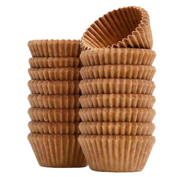 Paper Cupcake Liners with Non-Stick, Natural, Food Grade, Greaseproof for Baking, Muffin Pan, Cupcake Pan (400-Pack)
