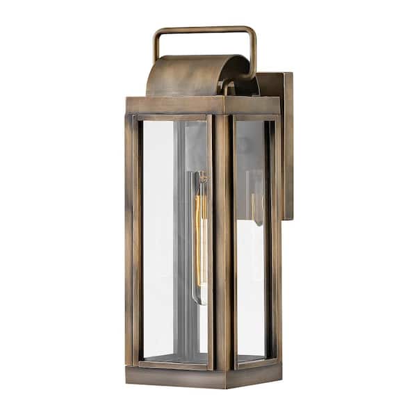 HINKLEY Sag Harbor 1-Light Burnished Bronze Hardwired Outdoor Wall Lantern Sconce