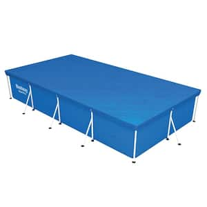 Flowclear 13 ft. x 7 ft. Rectangular Blue Above Ground Pool Leaf Cover