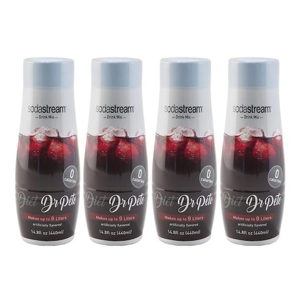 SodaStream 440 ml Fountain Style Sparkling Diet Dr. Pete Drink Mix (Case of 4)