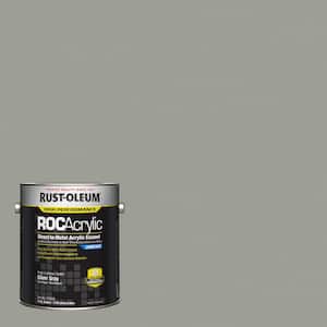 1 gal. ROC Acrylic  3800 DTM OSHA Gloss Silver Gray Interior/Exterior Enamel Paint Case of 2)