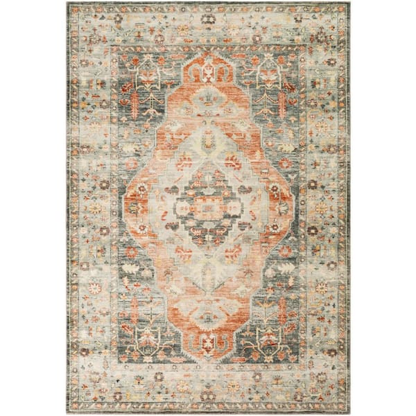 Livabliss Orillia Burnt Doormat 3 ft. x 4 ft. Indoor Area Rug