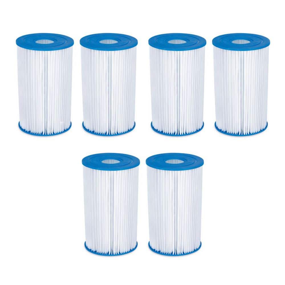 Summer Waves 25 sq.ft. Replacement Type B Pool and Spa Filter Cartridge (6-Pack)