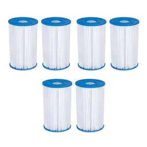 25 sq.ft. Replacement Type B Pool and Spa Filter Cartridge (6-Pack)