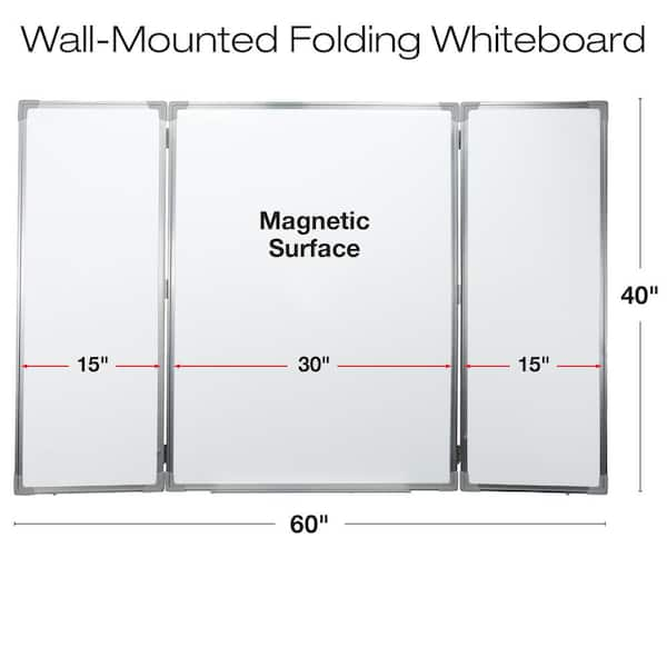 Impromptu® Full Whiteboard Screen, 42 x 72