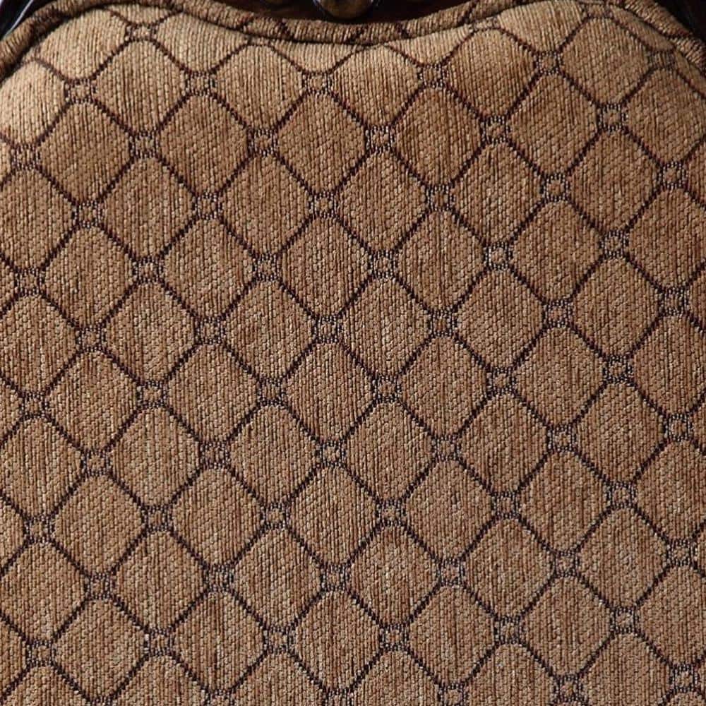 Chateau De Ville High Back Brown Upholstered Side Chair Set