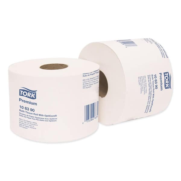 Premium Bath Tissue Roll with OptiCore, Septic Safe, 2-Ply, White, 800 Sheets/Roll, 36/Carton Premium Bath Tissue Roll with OptiCore, Septic Safe, 2-Ply, White, 800 Sheets/Roll, 36/Carton