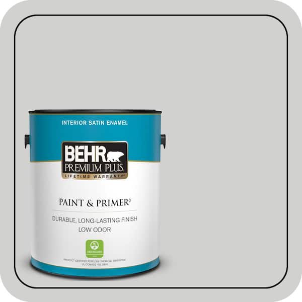 BEHR PREMIUM PLUS 1 gal. #PPU26-15 Halation Satin Enamel Low Odor Interior Paint & Primer