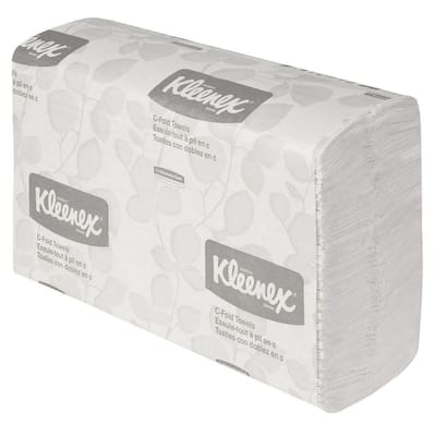 White C-Fold Towels (150 per Pack)