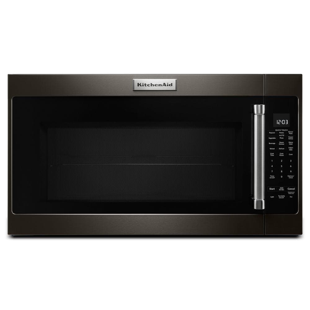 KitchenAid 2.0 cu. ft. Over the Range Microwave in Black Stainless with Sensor Cooking