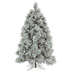 Nearly Natural 9 ft. Flocked South Carolina Spruce Artificial Christmas ...