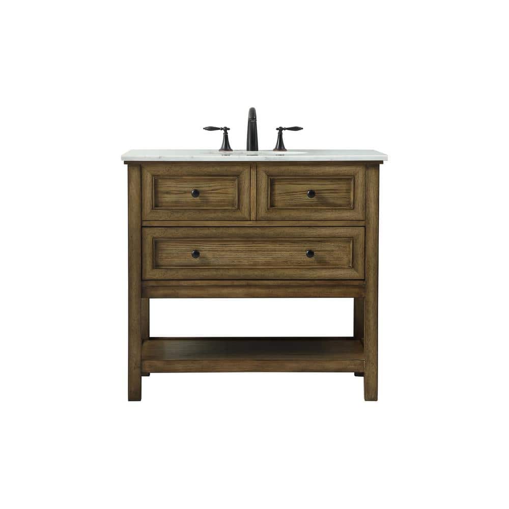 Timeless Home 36 in. W x 22 in. D x 34 in. H Single Bathroom Vanity in Drif