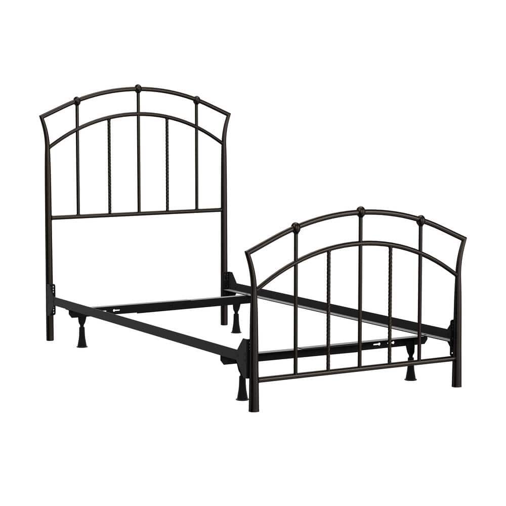 Hillsdale Furniture Vancouver Brown Twin Headboard and Footboard Bed with Frame, Antique Brown -  1024BTWR